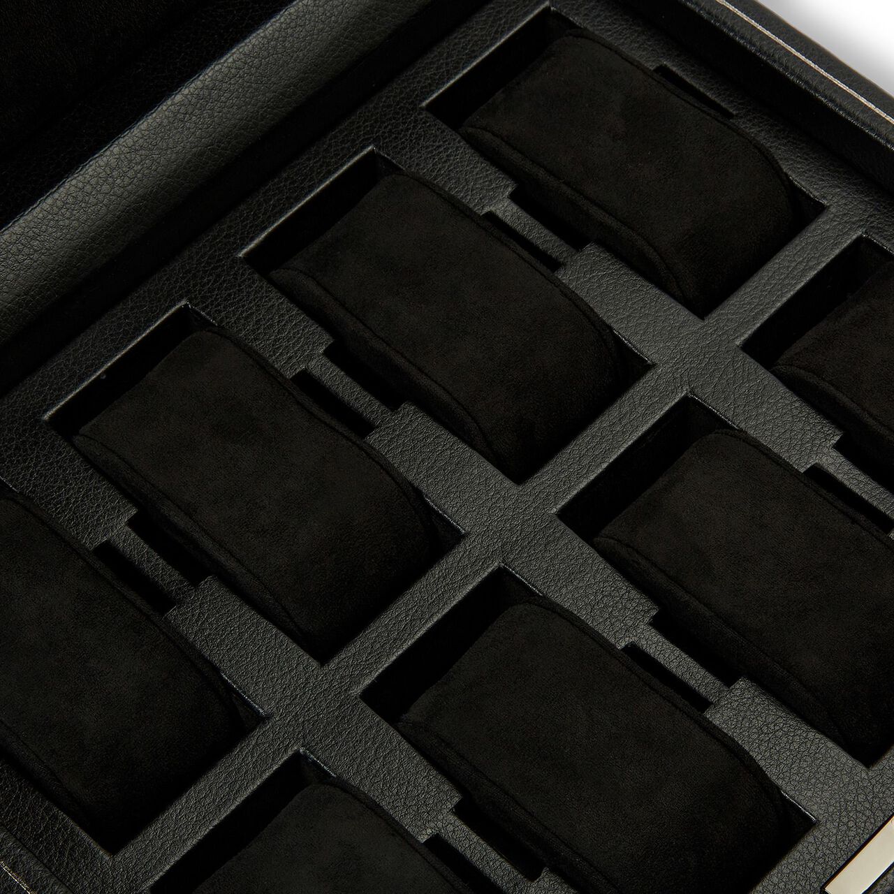 WOLF Black 8 PC Watch Box Storage image number 5